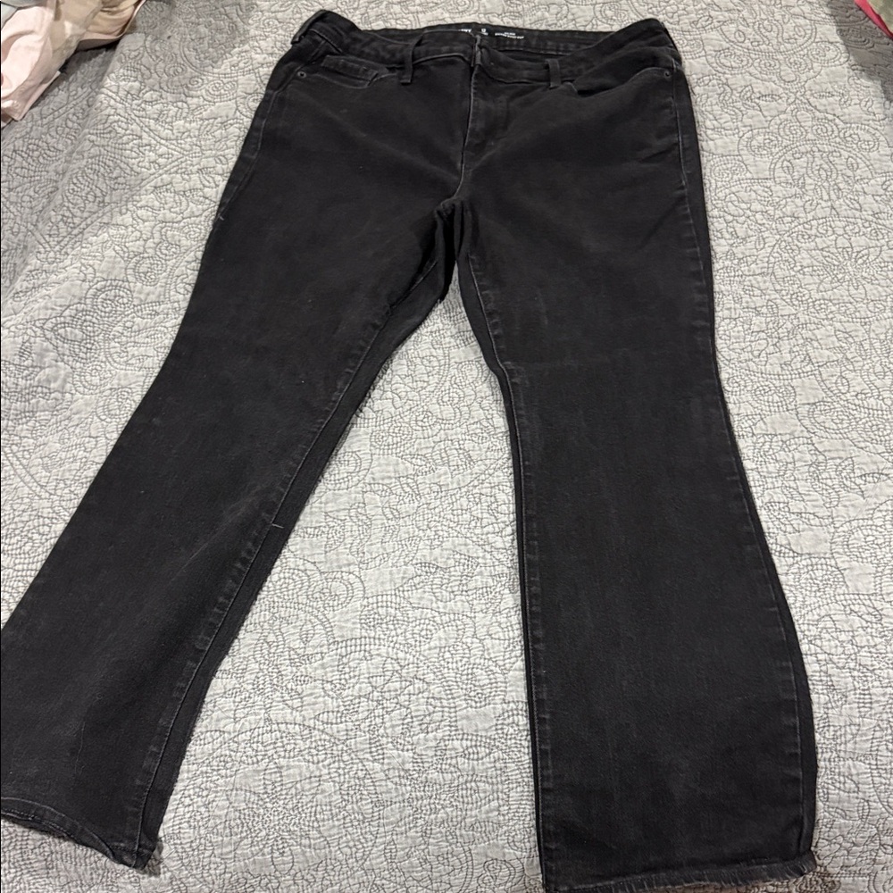 Old Navy Women's Black Flare Jeans